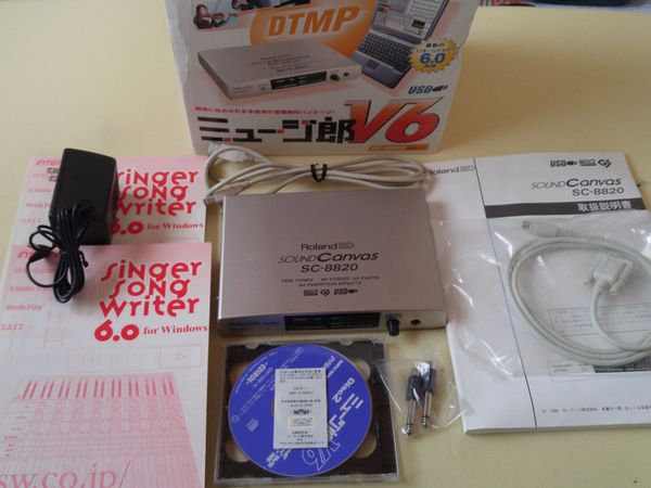 Roland ミュージ郎V6 SC-8820 同梱版 MRV6-882W 美品(音源モジュール 