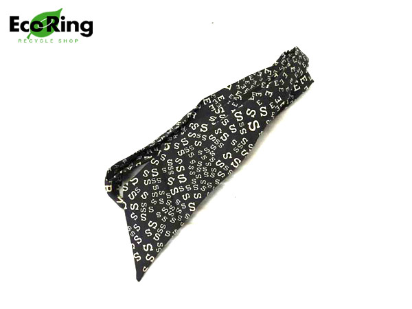 1円 エルメス ツイリー シルク100% スカーフ ブラック AI204