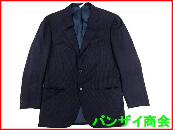 POLO RALPH LAUREN ポロラルフローレン 段返り3つボタン テーラードジャケット AB7（98-88-180）/ピンストライプ/紺