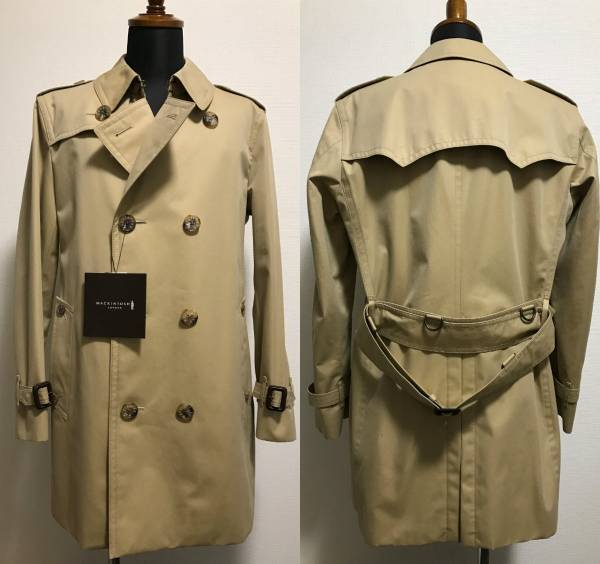 新品13.0万▽マッキントッシュロンドン ダブルトレンチコートベージュ