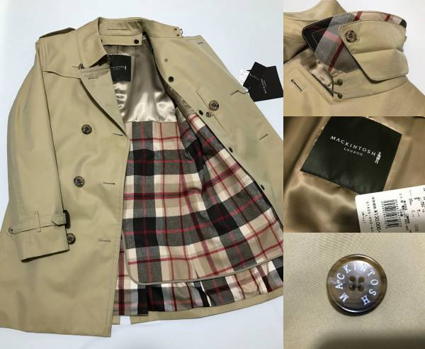 新品13.0万▽マッキントッシュロンドン ダブルトレンチコートベージュ 新品13.0万▽マッキントッシュロンドン ダブルトレンチコートベージュ