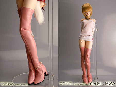 ANGEL PHILIA vmf50 エナメルサイハイブーツ ピンク　新品