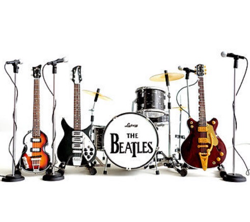 THE ビートルズ - ミニチュア BEATLESビートルズミニチュアギター25 cm