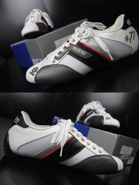 【sparco】 TIME ＃77 Driving Shoes 【スパルコ】ドライビングシューズ 【42】 本物 ラスト！