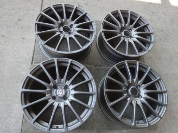 4穴のBMW ミニ用 17int ガンメタ（つや消し） 新品4本 ハブリング付き