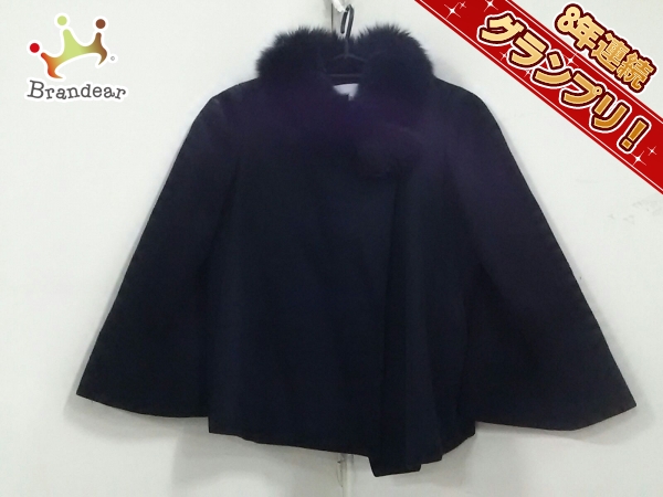 エムプルミエ コート 34 レディース 美品 黒 冬物/ショート丈