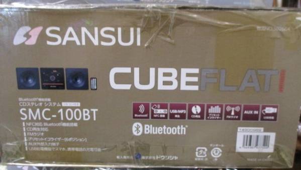 保証付☆SMC-100BT/サンスイ CDステレオシステム/Bluetooth機能 SANSUI