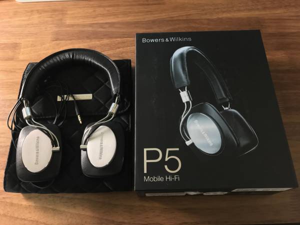 Bowers&Wilkins(B&W) P5 Mobile Hi-Fi ヘッドフォン 黒色