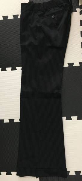 【INDIVI】インディヴィ■センタープレスパンツスーツ■ピンストライプ■上下セット■40