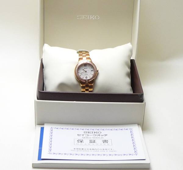 即決★エクセリーヌ ソーラー電波時計 200本限定ダイヤ入モデル SWCW078  237，600 新品