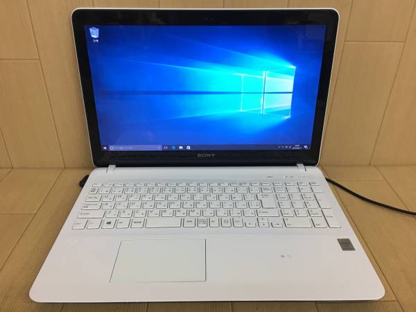 001-08S【SONY】SVF153B1GN Intel Pentium 3556U @1.7GHz 4GB 1TB 64bit◆Windows10・難あり品◆