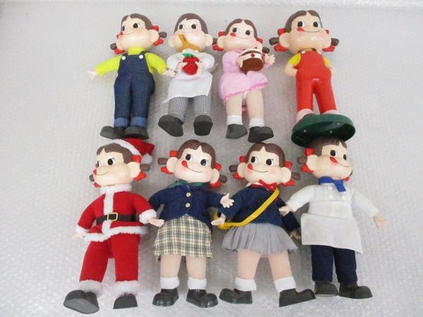 まとめ売り 不二家 ペコちゃん，ポコちゃん 人形 コック，サンタ他
