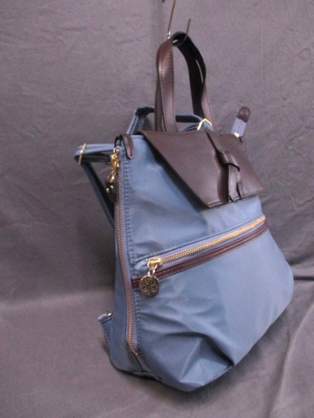 カナナ ハンドバッグ 美品 ライトブルー×ダークブラウン 2WAY