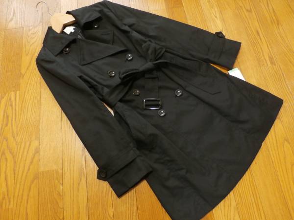 ☆新品☆persodea♪ベーシックトレンチコート☆11号☆ブラック