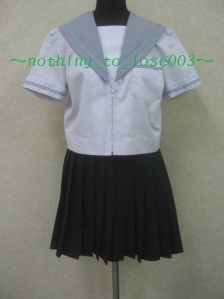 コスプレ衣装　#3892(夏)グレー襟グレー２本ライン