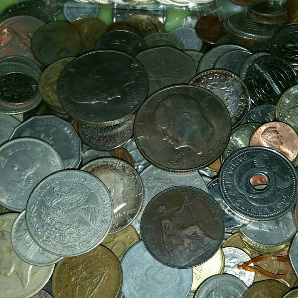 外国コイン 昔の貨幣 古銭 世界のコイン まとめ売り正味6.5kg 外国 コイン
