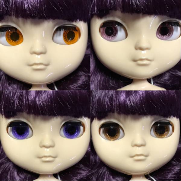 icydoll ブライス風ドール 紫色ふわふわヘア カスタムに