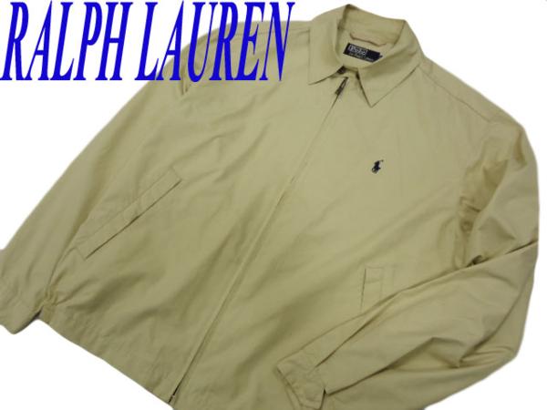 Polo by Ralph Lauren スウィングトップ ベージュ Mサイズ ☆ラルフローレン スウィングトップ M ベージュ ジップジャケット