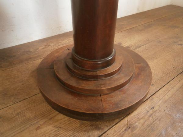 K759◆アンティーク◆レトロな洋館の木製テーブル◆アールデコ店舗什器カフェ喫茶店B