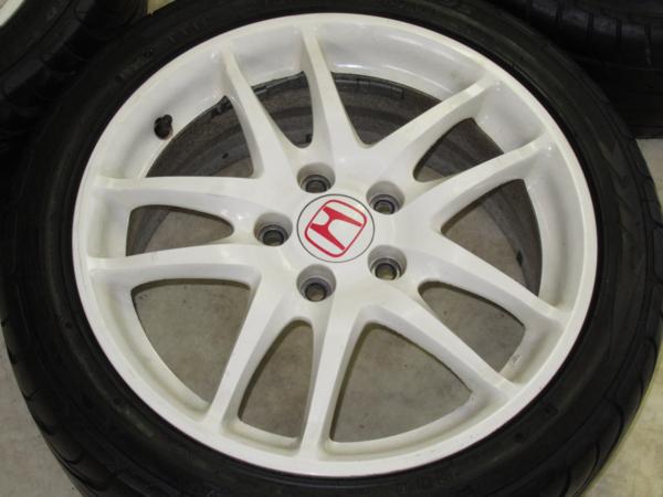 ホンダDC5インテグラタイプR純正(ホワイト) 7J-17 off+60 pcd114.3/5H 215/