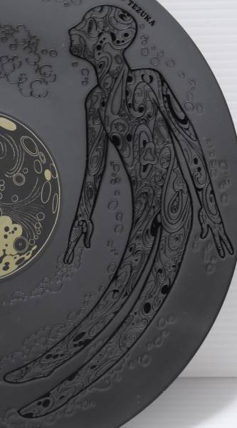 三井淳生、【黒い花器の牡丹】、希少な額装用画集より、新品額装付、状態良好 立花ハジメ MIS-504 見本盤 BEAUTY &MODERN LP レコード 手塚治虫(立花