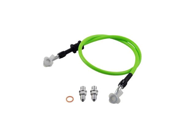 NCY ステンレスブレーキホース 75cm/Green◆1.00/1.25ピッチ対応