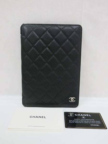 【未使用保管品】CHANEL ブラック レザー iPadケース CHANEL - 美品 シャネル CHANEL マトラッセ iPadケース タブレット