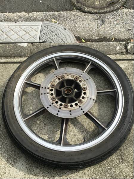 z250ft フロントホイール ディスク付き ☆1C81 ！☆1C81 Z250FT KZ250A