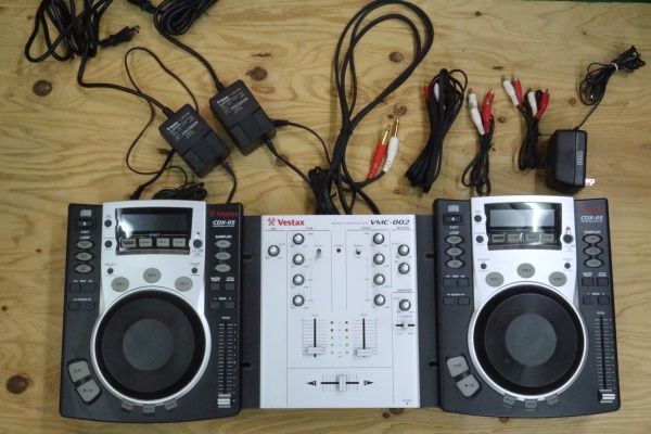 JZ57 vestax べスタックス CDX-05 CDJ 2台 VMC-002 ミキサー セットの 