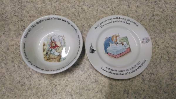 ピーターラビット　大皿、小皿、スープ皿　セット_2
