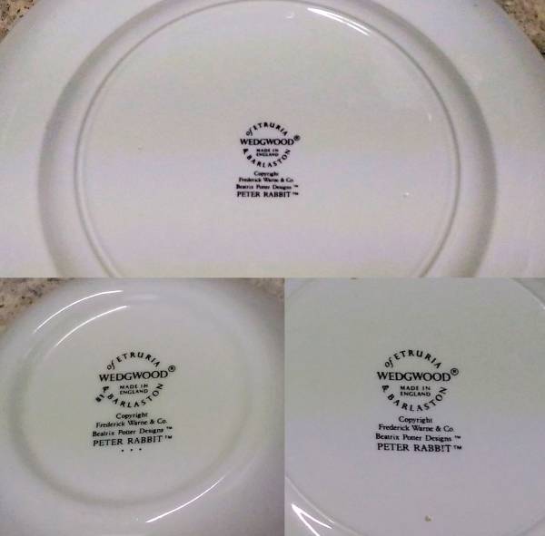 ピーターラビット　大皿、小皿、スープ皿　セット_3