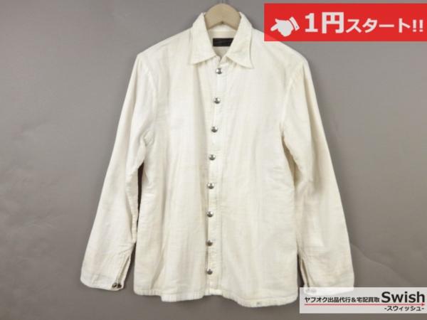 A424●far eastern enthusiast ファーイースタンエンスージアスト●CMM ガーゼシャツ 白●