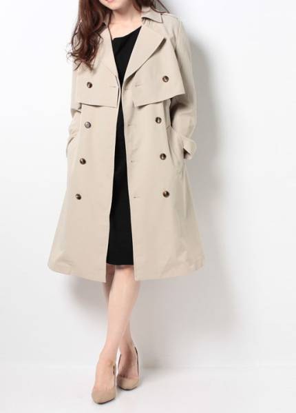 完売/新品VERY掲載Ropeピクニック3Wayトレンチコート/グレージュ40Ｌ/ロペ