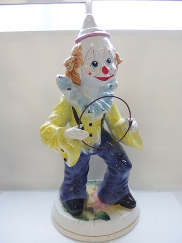 470301g【DANESE CAPODIMONTE ピエロ イタリア製 置物】☆陶器製