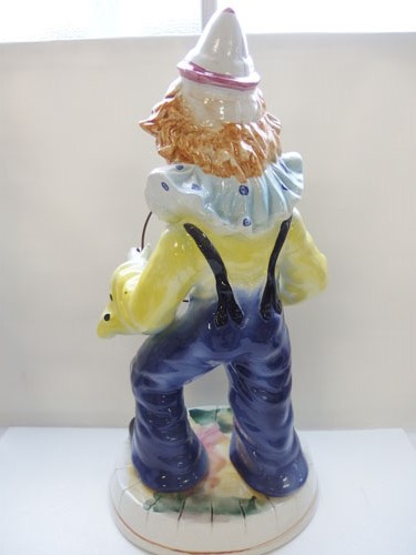 470301g【DANESE CAPODIMONTE ピエロ イタリア製 置物】☆陶器製