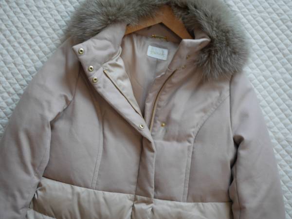 新品同様 Harrods ハロッズ フォックスファー コンビダウン コート2 
