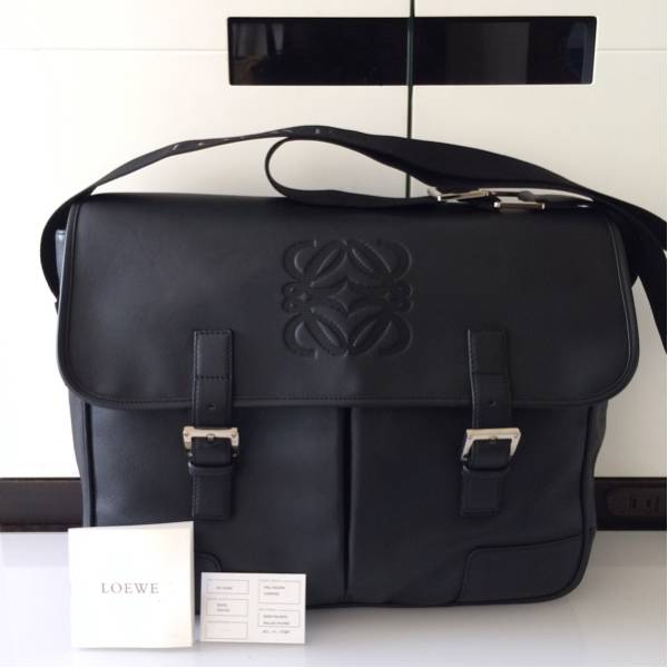 在庫限 【新品未使用】LOEWE ロエベ メンズ カーフレザー 