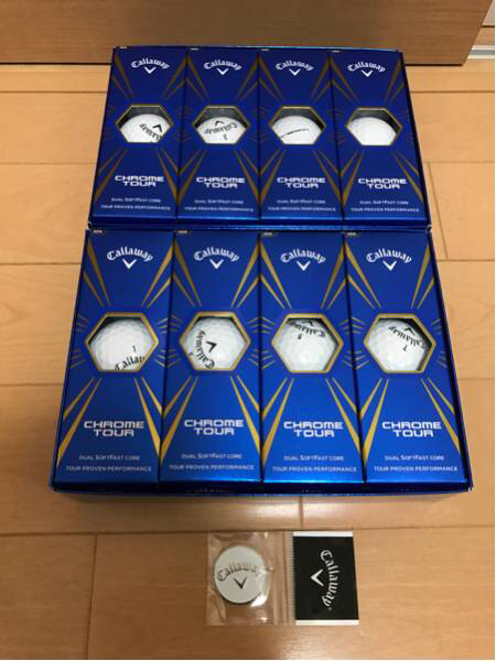格安，本物保証 マーカー付 Callaway キャロウェイ CHROME TOUR クロムツアー 2ダース ホワイト 税無(2ダース)｜売買されたオークション情報、yahooの商品情報をアーカイブ公開 - オークファン ボール