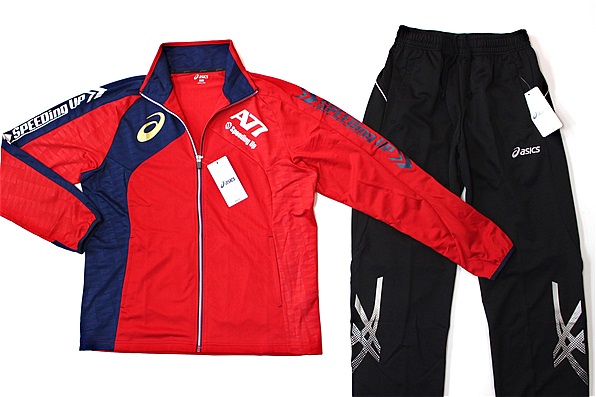 ☆アシックス asics A77 ジャージ ジャケット と ジャージ パンツ 上下
