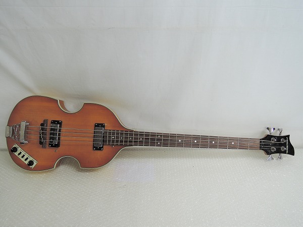 ●難有 Playtechプレイテック VB-500 バイオリンベース タイプ エレキベース 同梱不可