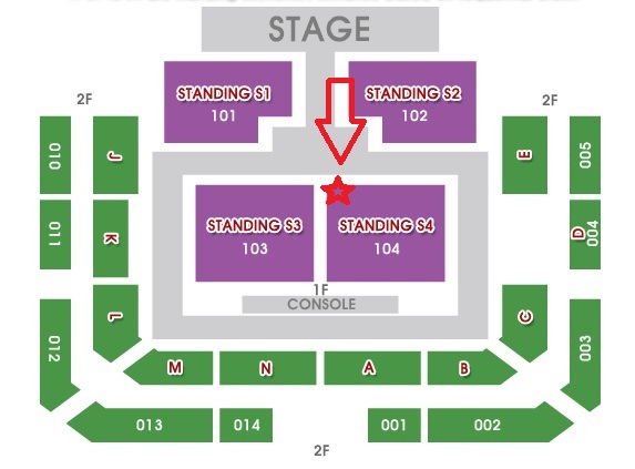 6/9★2PM★韓国コンサート★6Nights★S4区 1～30番 1枚