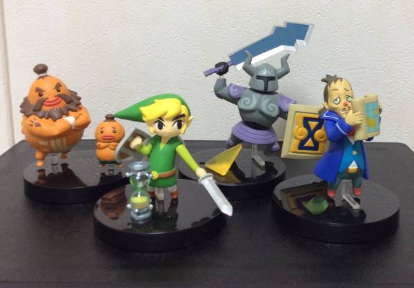 ゼルダ リンク フィギュア amiibo　ゼルダの伝説 夢幻の砂時計　フィギュア計4種