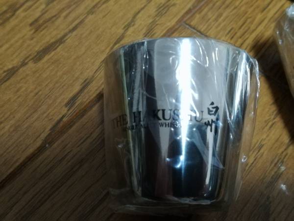 （未使用）ステンレス　ショットグラス　ウイスキー　サントリー白州　キャンプ　登山_2