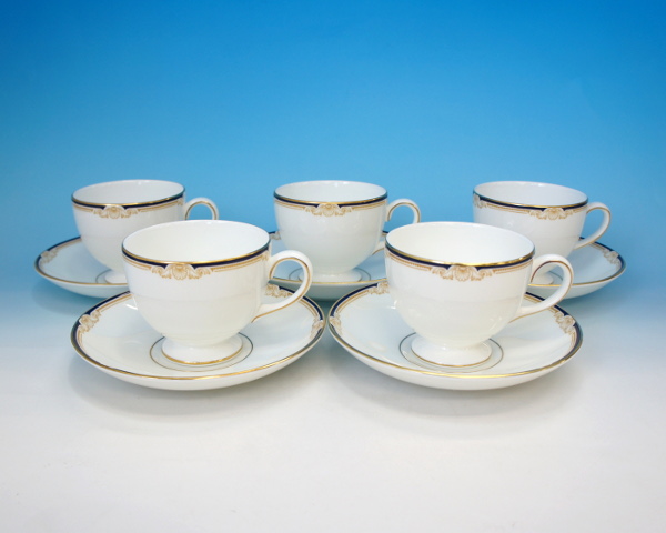 BIANCAウエッジウッドビアンカ カップ ソーサー ケーキ皿6客セット