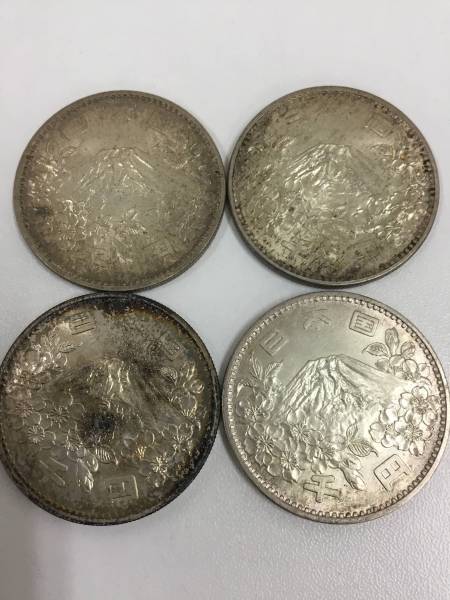 [28A]東京オリンピック1000円銀貨　4枚セット