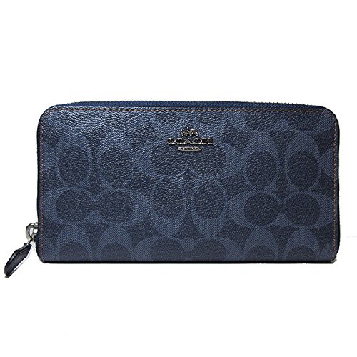 (C05239) 新品正規品 コーチ COACH F57665 ラウンドファスナー 長財布 SV/DE