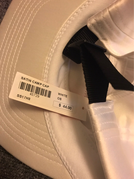 17ss supreme satin camp cap white キャンプ キャップ