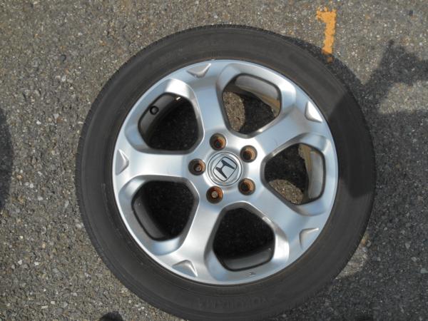 ホンダ　オデッセイ外し★純正１７インチＡＷ＋タイヤ4本セット205/55/R17　使用可　応急用にどうぞ！