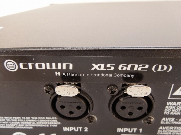 ジャンク品AMCRON 中古 Crown XLS 602 パワーアンプ AMCRON PA機器