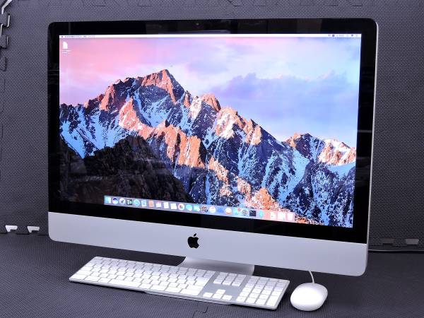 良品! iMac 27inch i7-2.93G QC 8G 1TB HD5750-1G Mid2010 Sierra最新OS